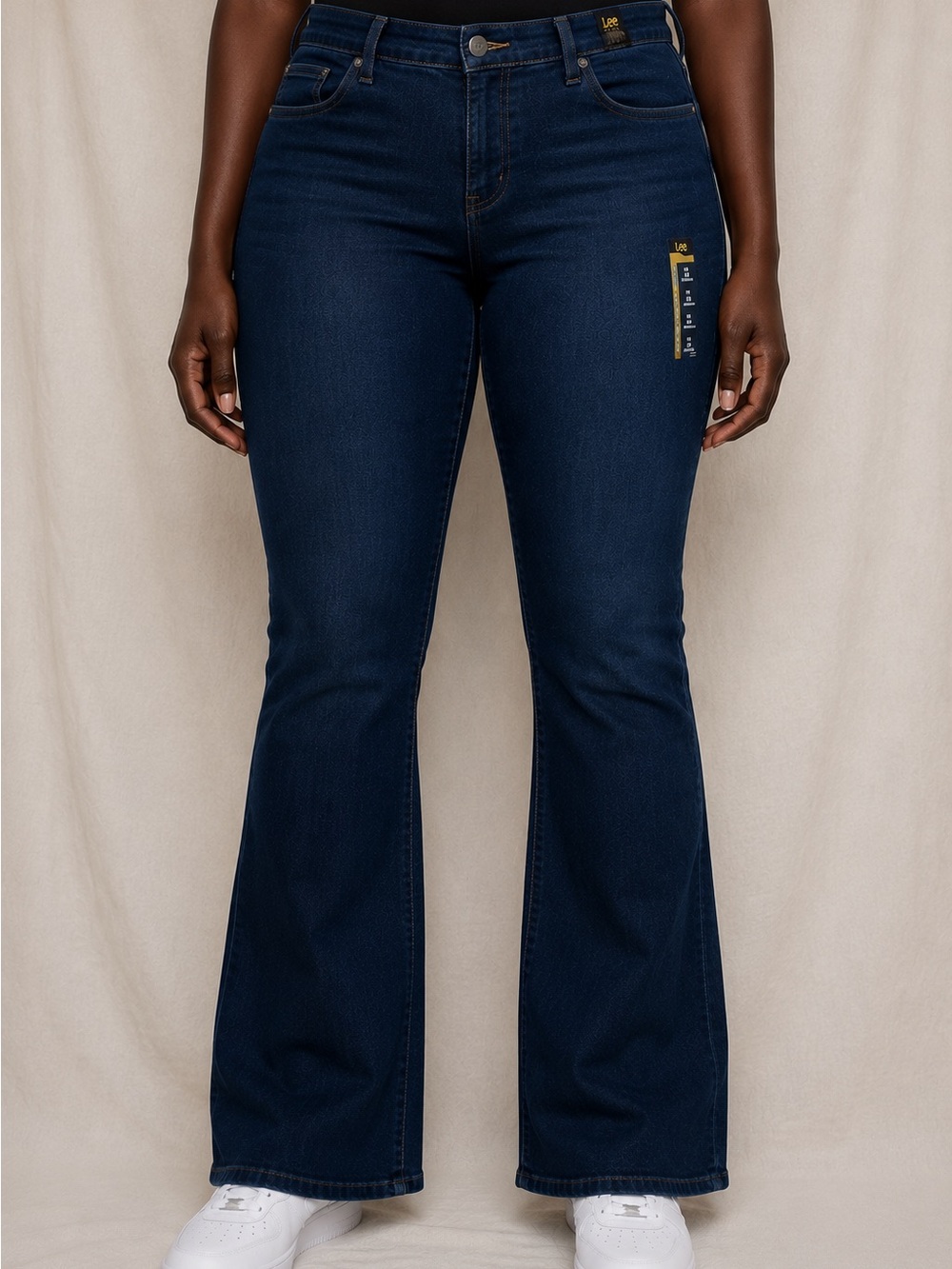 Lee Legendary Mid Rise Dark Blue Flare Jeans‎ 18M NWT